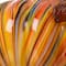 Glitzhome® Large Glass Pumpkin, Multicolor Stripes